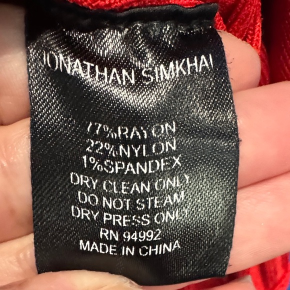 Jonathan Simkhai Vibrant Red Midi Dress - Picture 14 of 14